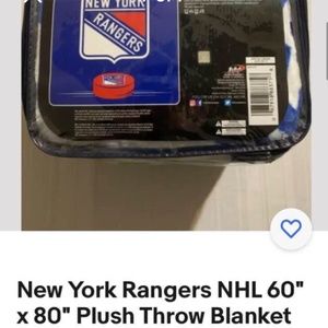 NY RANGERS Plush / Warm Throw Official Blanket 60x80 Northwest Company  New